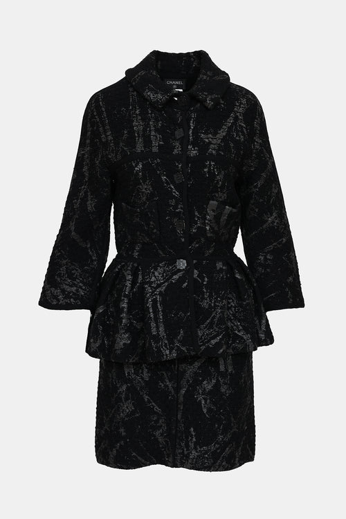 Fall 2011 Knit Printed Jacket & Skirt Co-Ord Set