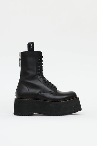 R13 Double Stack Lace Up Boot