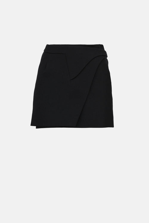Wardrobe.NYC Wrap Mini Skirt