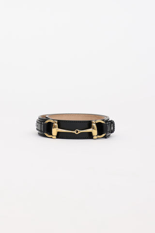 Gucci Horsebit Leather Belt