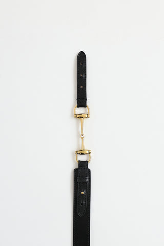 Gucci Horsebit Leather Belt