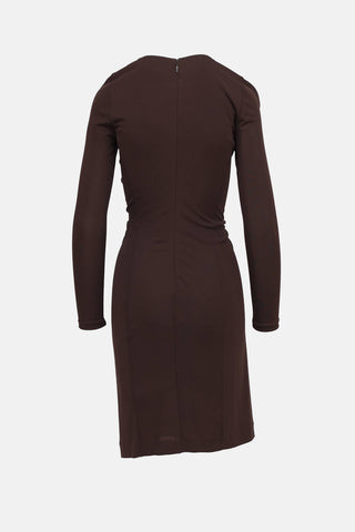 Gucci 2011 Long Sleeve Midi Dress