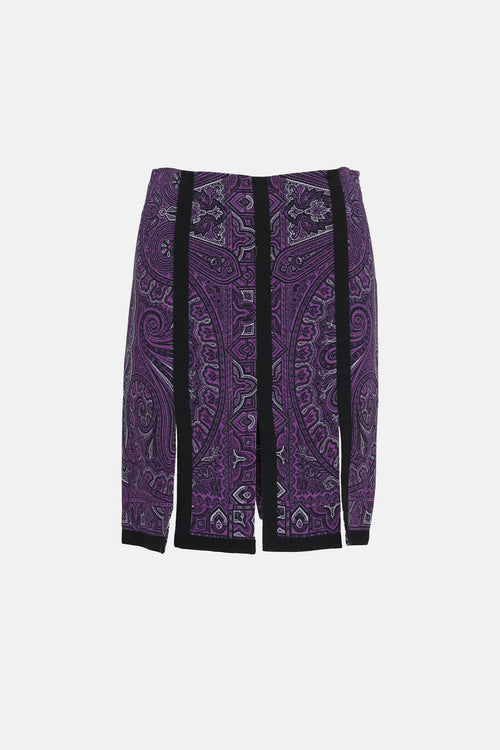 Etro Paisley Mini Skirt