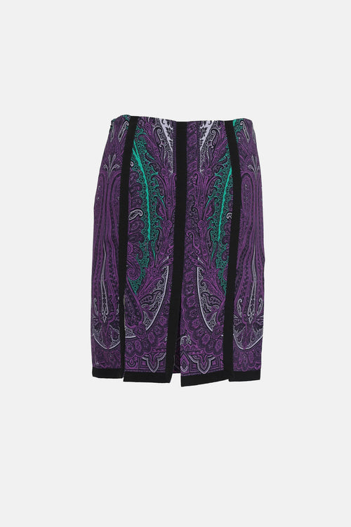 Etro Paisley Mini Skirt