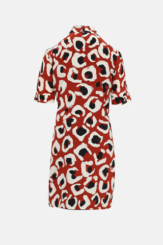 Gucci Fall 2014 Printed Mini Dress