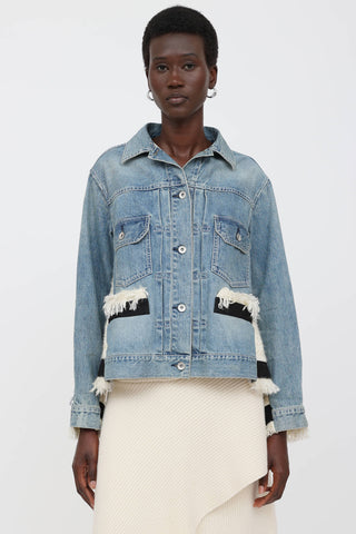 Sacai 2021 Denim & Tweed Jacket