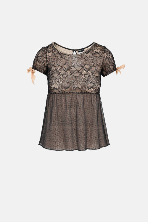 Spring 2004 Lace Overlay Top