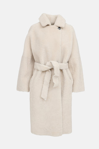 Maje Reversible Shearling Coat