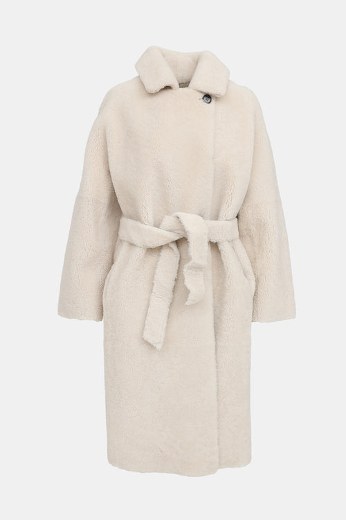 Maje Reversible Shearling Coat
