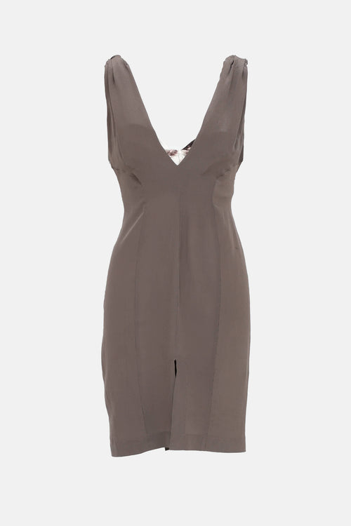 Roberto Cavalli Silk Bustier Mini Dress