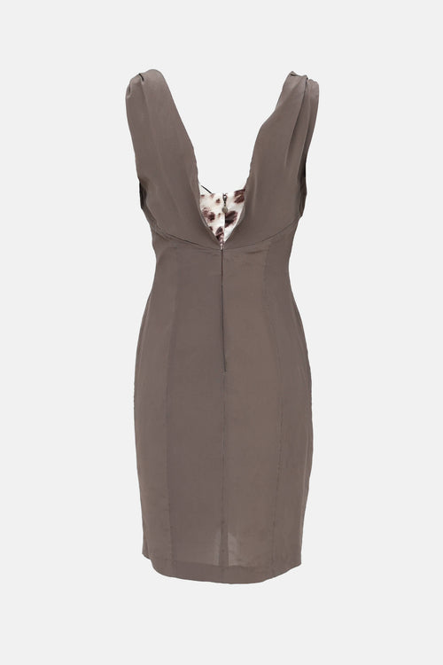 Roberto Cavalli Silk Bustier Mini Dress