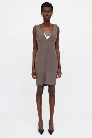 C. 2000's Silk Bustier Mini Dress