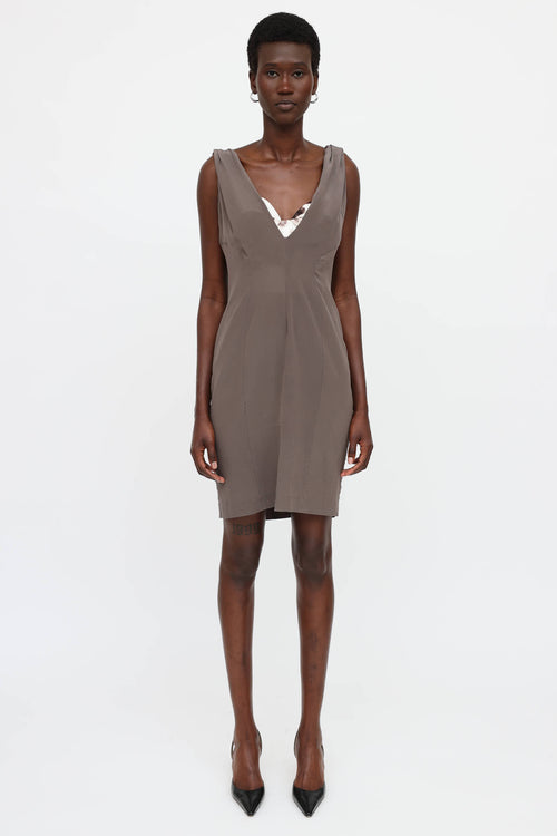 C. 2000's Silk Bustier Mini Dress