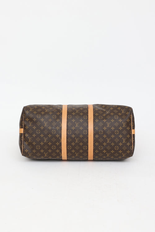 Louis Vuitton 2023 Monogram Keepall 55 Duffle Bag