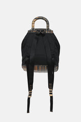Prada 2015 Checkered Leather Nylon Backpack