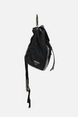 Prada 2015 Checkered Leather Nylon Backpack