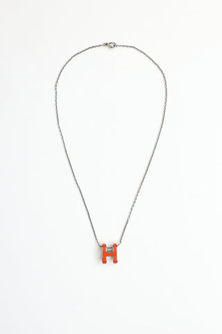Hermès Palladium Pop H Necklace