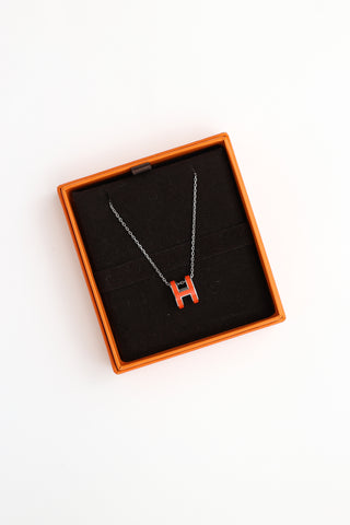 Hermès Palladium Pop H Necklace