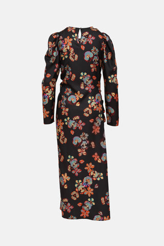 Ulla Johnson Silk Floral Dress