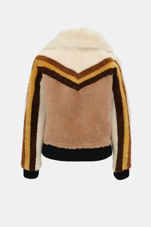 Coach Shearling Bomber Jacket