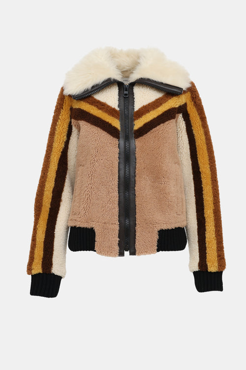 Coach Shearling Bomber Jacket
