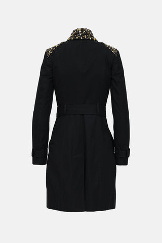 Burberry Embellished Trench Coat