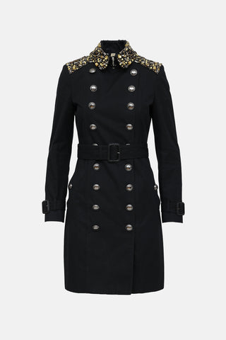 Burberry Embellished Trench Coat