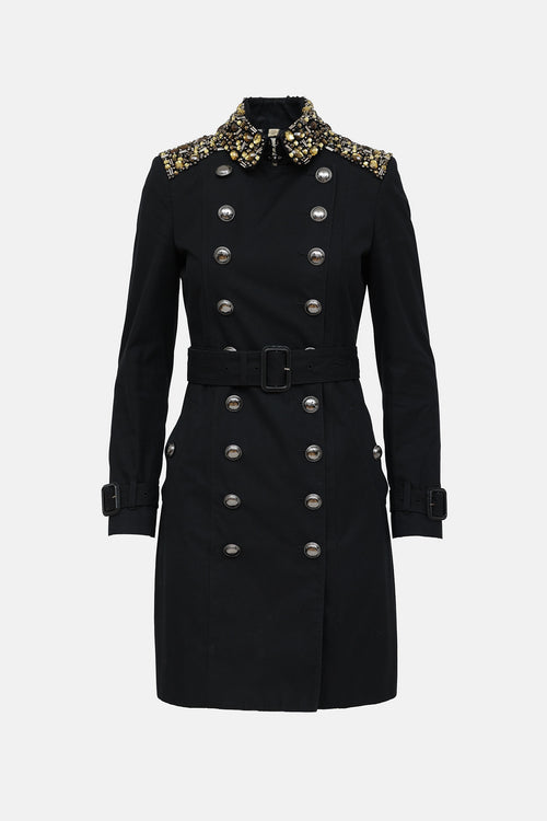 Burberry Embellished Trench Coat