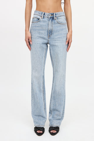 Alexander Wang Fly High Straight Leg Jeans