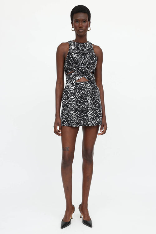 Zimmermann Printed Cut Out Dress