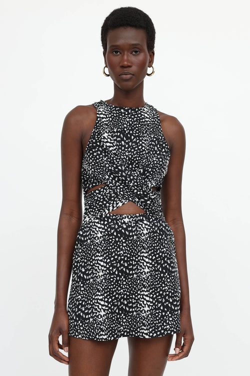 Zimmermann Printed Cut Out Dress