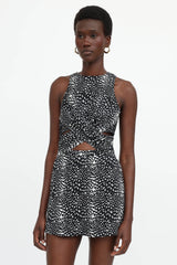 Zimmermann Printed Cut Out Dress