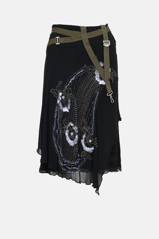 Diesel Beaded Midi Skirt