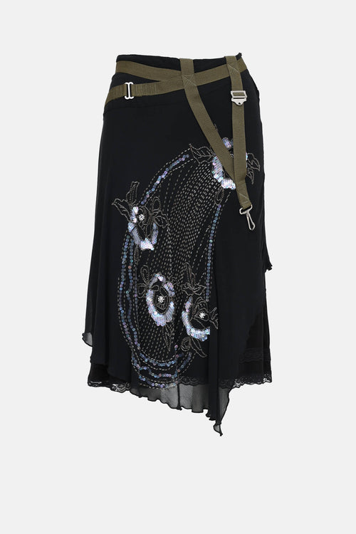 Diesel Beaded Midi Skirt