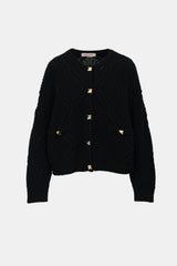 Valentino Rockstud Knit Cardigan