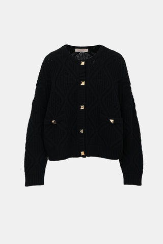 Valentino Rockstud Knit Cardigan