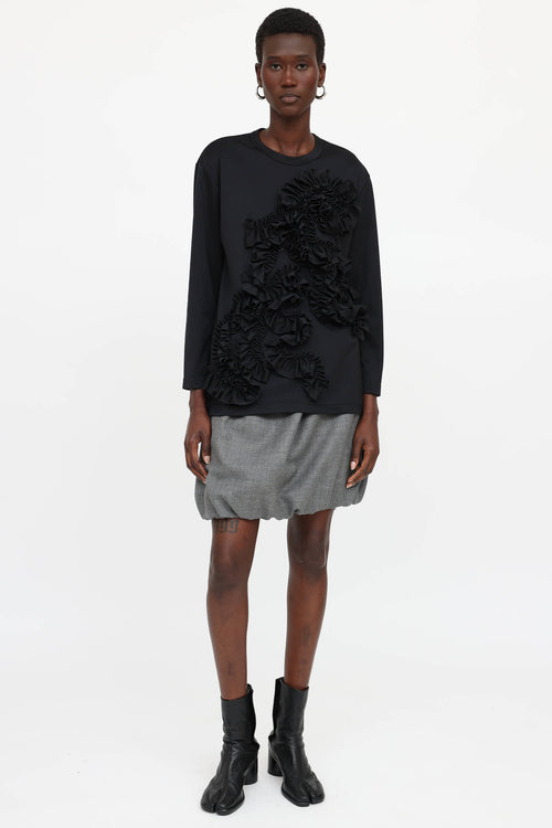 Comme des Garçons Ruffle Applique Top