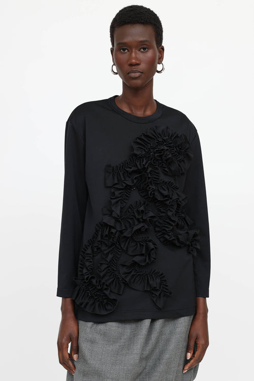 Comme des Garçons Ruffle Applique Top