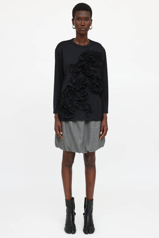 Comme des Garçons Ruffle Applique Top
