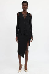 McQueen Cutout Button Cardigan