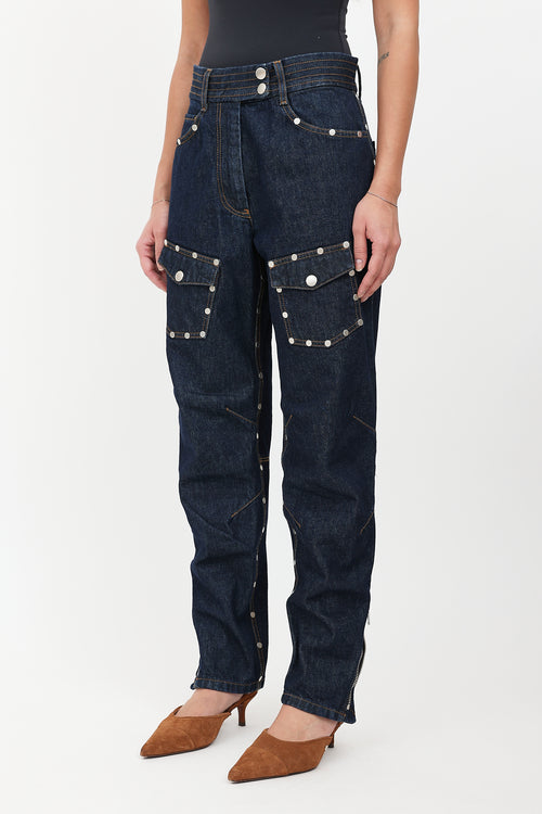 Dries Van Noten Studded Boyfriend Jeans