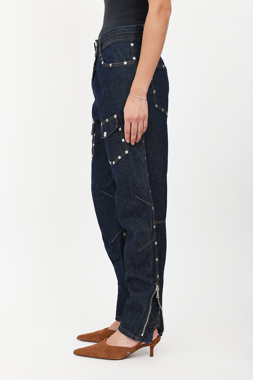 Dries Van Noten Studded Boyfriend Jeans