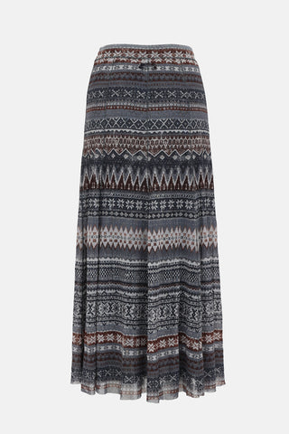 Jean Paul Gaultier Mesh Patterned Skirt