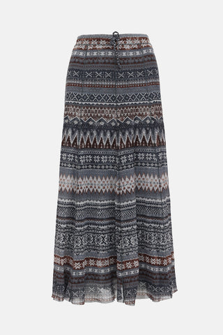 Jean Paul Gaultier Mesh Patterned Skirt