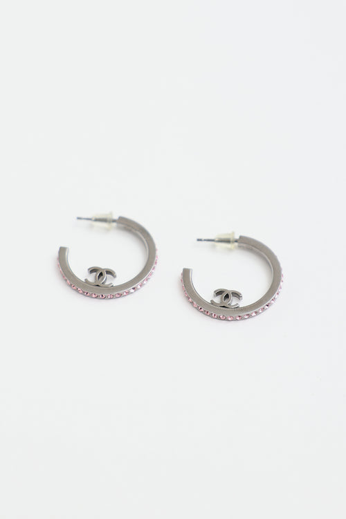 Chanel FW 2017 CC Hoop Earrings