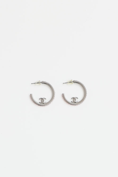 Chanel FW 2017 CC Hoop Earrings