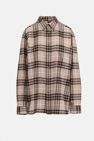 Burberry Check Flannel Shirt
