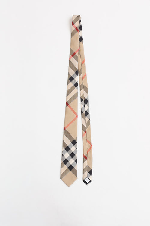 Burberry Silk Check Tie