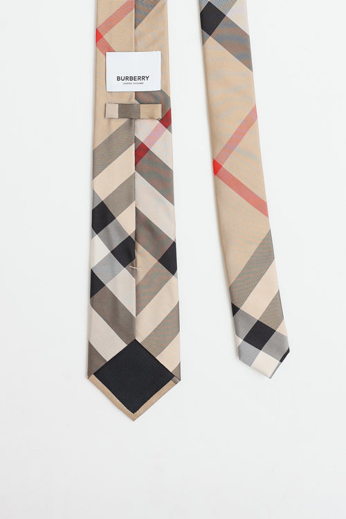 Burberry Silk Check Tie