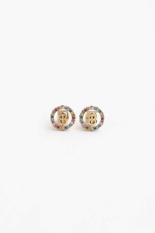 Burberry Rainbow Monogram Earrings